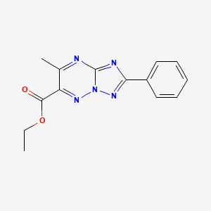 Ethyl 7-methyl-2-phenyl[1,2,4]triazolo[1,5-b][1,2,4]triazine-6-carboxylate