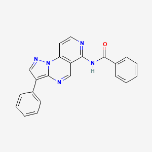 molecular formula C22H15N5O B11028631 N-(3-phenylpyrazolo[1,5-a]pyrido[3,4-e]pyrimidin-6-yl)benzamide 