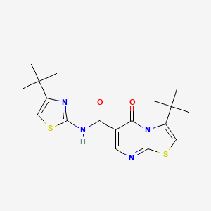 3-(tert-butyl)-N-(4-(tert-butyl)thiazol-2-yl)-5-oxo-5H-thiazolo[3,2-a]pyrimidine-6-carboxamide