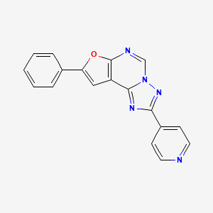 8-Phenyl-2-(4-pyridyl)furo[3,2-e][1,2,4]triazolo[1,5-c]pyrimidine