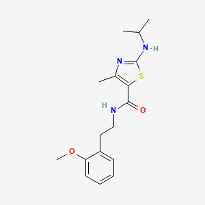 N-[2-(2-methoxyphenyl)ethyl]-4-methyl-2-(propan-2-ylamino)-1,3-thiazole-5-carboxamide