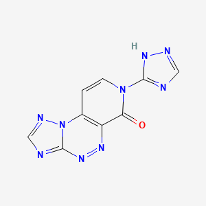 molecular formula C9H5N9O B11028751 7-(1H-1,2,4-triazol-5-yl)pyrido[4,3-e][1,2,4]triazolo[5,1-c][1,2,4]triazin-6(7H)-one 