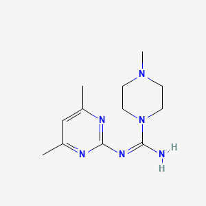 N-(4,6-dimethyl-2-pyrimidinyl)-4-methyl-1-piperazinecarboximidamide