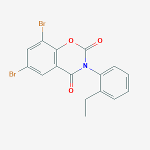 6,8-dibromo-3-(2-ethylphenyl)-2H-1,3-benzoxazine-2,4(3H)-dione