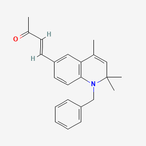 (3E)-4-(1-benzyl-2,2,4-trimethyl-1,2-dihydroquinolin-6-yl)but-3-en-2-one