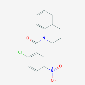 2-chloro-N-ethyl-N-(2-methylphenyl)-5-nitrobenzamide