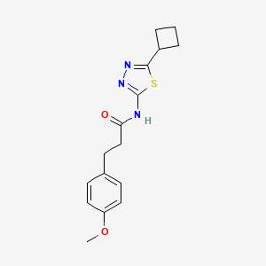 N-(5-cyclobutyl-1,3,4-thiadiazol-2-yl)-3-(4-methoxyphenyl)propanamide