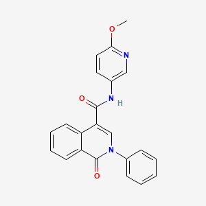 N-(6-methoxypyridin-3-yl)-1-oxo-2-phenyl-1,2-dihydroisoquinoline-4-carboxamide