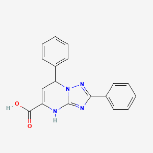 molecular formula C18H14N4O2 B11029182 2,7-Diphenyl-4,7-dihydro[1,2,4]triazolo[1,5-a]pyrimidine-5-carboxylic acid 