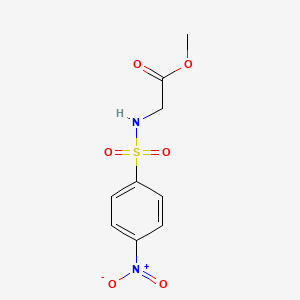 molecular formula C9H10N2O6S B11029187 Methyl 2-{[(4-nitrophenyl)sulfonyl]amino}acetate 