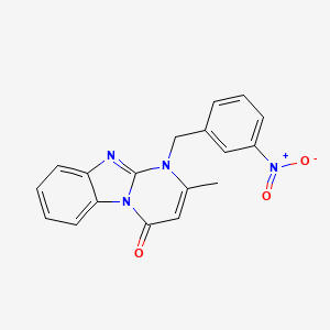 2-methyl-1-(3-nitrobenzyl)pyrimido[1,2-a]benzimidazol-4(1H)-one