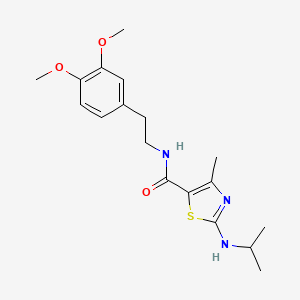 N-[2-(3,4-dimethoxyphenyl)ethyl]-4-methyl-2-(propan-2-ylamino)-1,3-thiazole-5-carboxamide