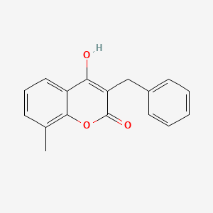 3-benzyl-4-hydroxy-8-methyl-2H-chromen-2-one