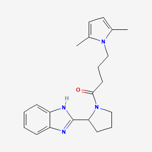 1-[2-(1H-benzimidazol-2-yl)pyrrolidin-1-yl]-4-(2,5-dimethyl-1H-pyrrol-1-yl)butan-1-one