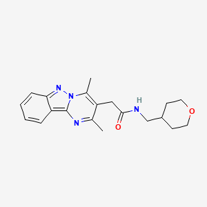 2-(2,4-dimethylpyrimido[1,2-b]indazol-3-yl)-N-(tetrahydro-2H-pyran-4-ylmethyl)acetamide