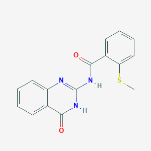 N-(4-hydroxyquinazolin-2-yl)-2-(methylsulfanyl)benzamide