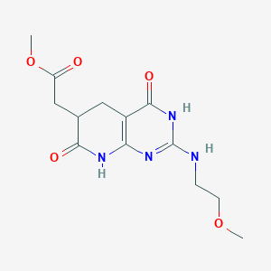 Methyl {2-[(2-methoxyethyl)amino]-4,7-dioxo-3,4,5,6,7,8-hexahydropyrido[2,3-d]pyrimidin-6-yl}acetate