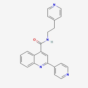 2-(pyridin-4-yl)-N-[2-(pyridin-4-yl)ethyl]quinoline-4-carboxamide