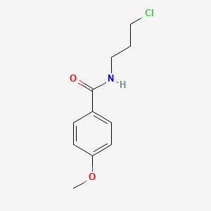 molecular formula C11H14ClNO2 B11029352 N-(3-chloropropyl)-4-methoxybenzamide 