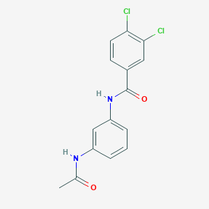 molecular formula C15H12Cl2N2O2 B11029356 N-[3-(acetylamino)phenyl]-3,4-dichlorobenzamide 