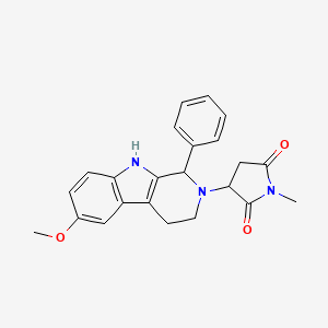 3-(6-methoxy-1-phenyl-1,3,4,9-tetrahydro-2H-beta-carbolin-2-yl)-1-methylpyrrolidine-2,5-dione