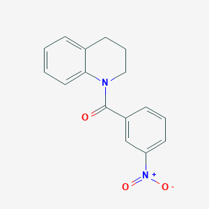 molecular formula C16H14N2O3 B11029399 1-(3-Nitrobenzoyl)-1,2,3,4-tetrahydroquinoline CAS No. 137975-19-0