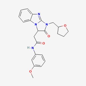 N-(3-methoxyphenyl)-2-[2-oxo-1-(tetrahydrofuran-2-ylmethyl)-2,3-dihydro-1H-imidazo[1,2-a]benzimidazol-3-yl]acetamide