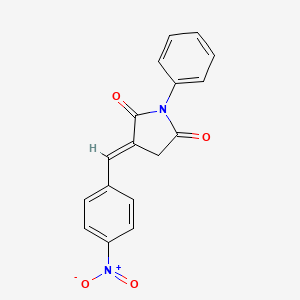 (3E)-3-(4-nitrobenzylidene)-1-phenylpyrrolidine-2,5-dione