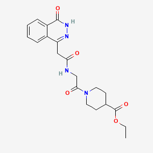 ethyl 1-{N-[(4-hydroxyphthalazin-1-yl)acetyl]glycyl}piperidine-4-carboxylate