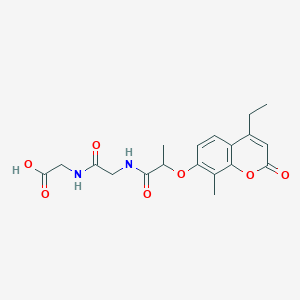 N-{2-[(4-ethyl-8-methyl-2-oxo-2H-chromen-7-yl)oxy]propanoyl}glycylglycine