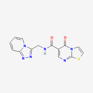 5-oxo-N-([1,2,4]triazolo[4,3-a]pyridin-3-ylmethyl)-5H-[1,3]thiazolo[3,2-a]pyrimidine-6-carboxamide