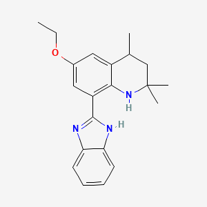 8-(1H-benzimidazol-2-yl)-6-ethoxy-2,2,4-trimethyl-1,2,3,4-tetrahydroquinoline