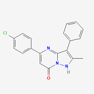 5-(4-chlorophenyl)-2-methyl-3-phenylpyrazolo[1,5-a]pyrimidin-7(4H)-one