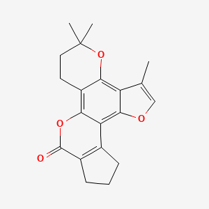 3,5,5-trimethyl-6,7,11,12-tetrahydro-5H-cyclopenta[c]furo[2,3-f]pyrano[2,3-h]chromen-9(10H)-one