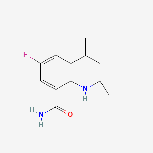 molecular formula C13H17FN2O B11029674 6-Fluoro-2,2,4-trimethyl-1,2,3,4-tetrahydroquinoline-8-carboxamide 