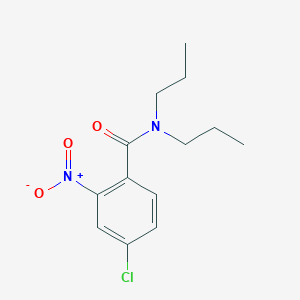 molecular formula C13H17ClN2O3 B11029711 4-chloro-2-nitro-N,N-dipropylbenzamide 