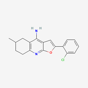 2-(2-Chlorophenyl)-6-methyl-5,6,7,8-tetrahydrofuro[2,3-b]quinolin-4-amine