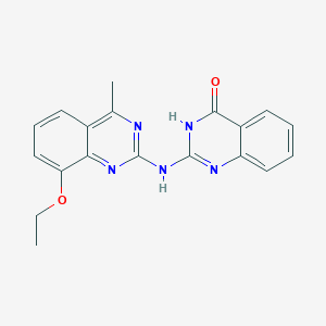 molecular formula C19H17N5O2 B11029785 2-[(8-Ethoxy-4-methylquinazolin-2-yl)amino]quinazolin-4-ol 