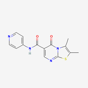 2,3-dimethyl-5-oxo-N-(pyridin-4-yl)-5H-[1,3]thiazolo[3,2-a]pyrimidine-6-carboxamide