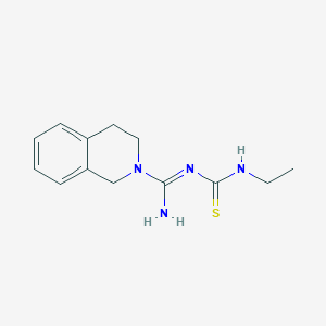 N-(ethylcarbamothioyl)-3,4-dihydroisoquinoline-2(1H)-carboximidamide