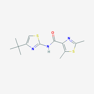 molecular formula C13H17N3OS2 B11029881 N-(4-tert-butyl-1,3-thiazol-2-yl)-2,5-dimethyl-1,3-thiazole-4-carboxamide 