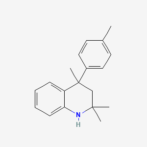 molecular formula C19H23N B11029885 2,2,4-Trimethyl-4-(4-methylphenyl)-1,2,3,4-tetrahydroquinoline 