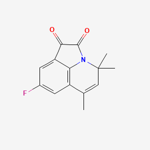 molecular formula C14H12FNO2 B11029895 8-fluoro-4,4,6-trimethyl-4H-pyrrolo[3,2,1-ij]quinoline-1,2-dione 