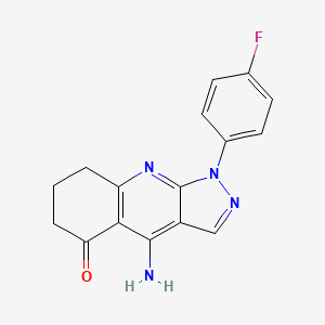 4-amino-1-(4-fluorophenyl)-1,6,7,8-tetrahydro-5H-pyrazolo[3,4-b]quinolin-5-one