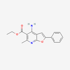 Ethyl 4-amino-6-methyl-2-phenylfuro[2,3-b]pyridine-5-carboxylate