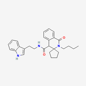 2'-Butyl-{N}-[2-(1{H}-indol-3-YL)ethyl]-1'-oxo-1',4'-dihydro-2'{H}-spiro[cyclopentane-1,3'-isoquinoline]-4'-carboxamide