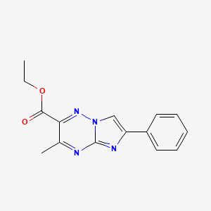 molecular formula C15H14N4O2 B11030037 Ethyl 3-methyl-6-phenylimidazo[1,2-b][1,2,4]triazine-2-carboxylate 