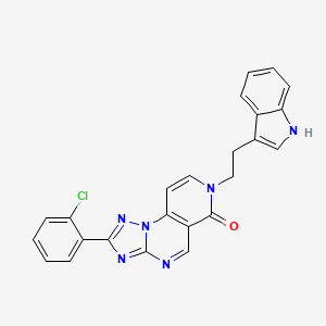 2-(2-chlorophenyl)-7-[2-(1H-indol-3-yl)ethyl]pyrido[3,4-e][1,2,4]triazolo[1,5-a]pyrimidin-6(7H)-one