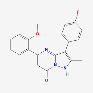 3-(4-fluorophenyl)-5-(2-methoxyphenyl)-2-methylpyrazolo[1,5-a]pyrimidin-7(4H)-one