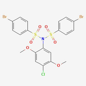 4-bromo-N-[(4-bromophenyl)sulfonyl]-N-(4-chloro-2,5-dimethoxyphenyl)benzenesulfonamide